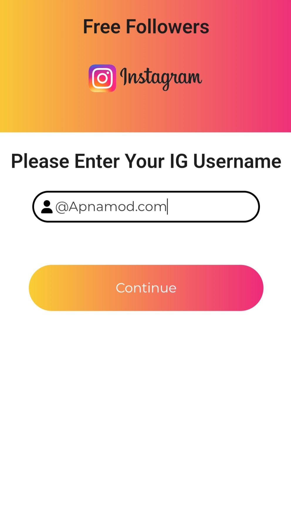 Free Followers screenshot