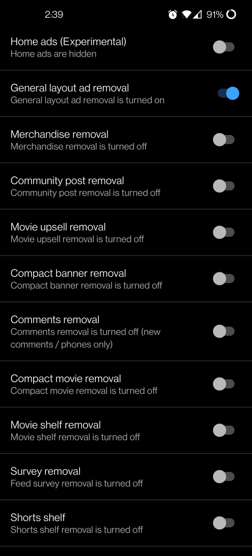 YouTube ReVanced MOD screenshot