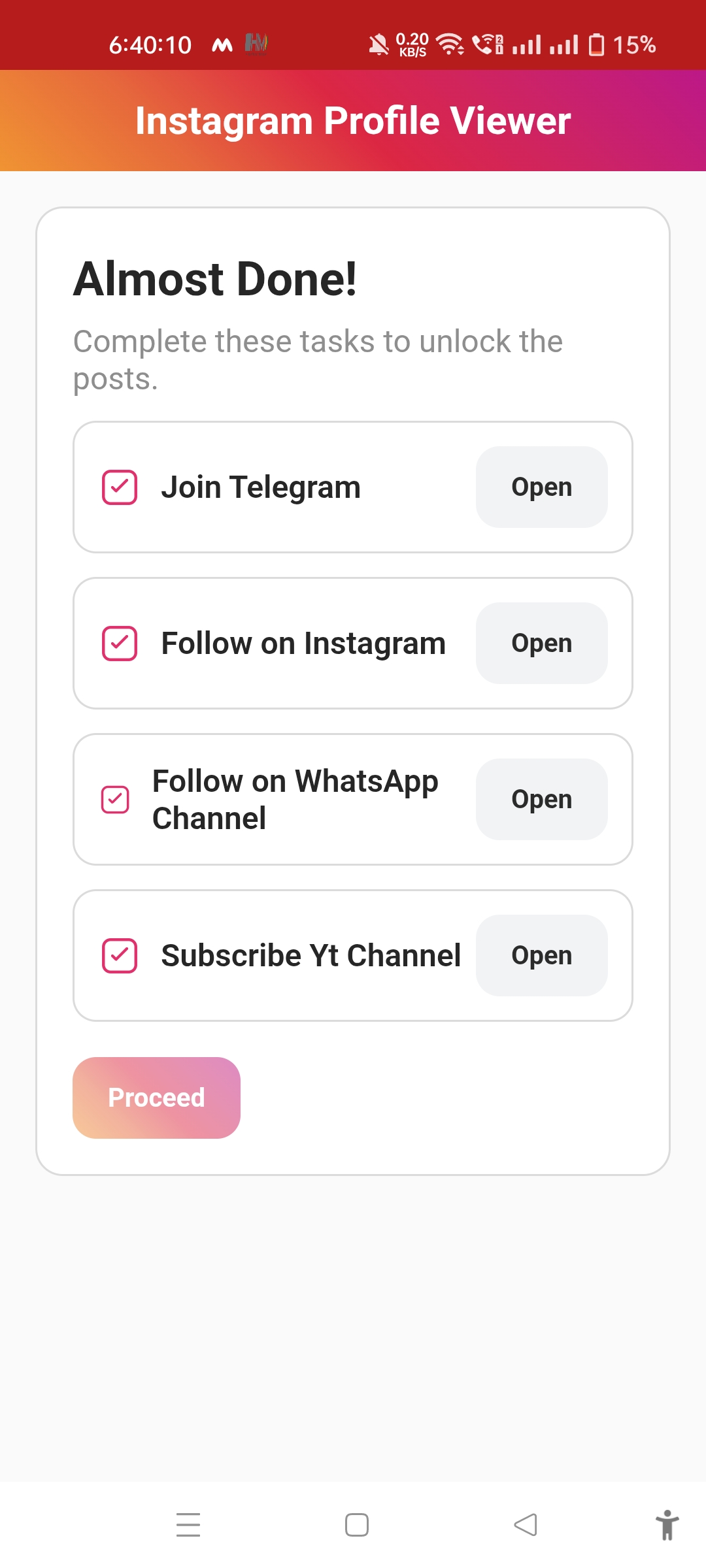 See Private screenshot